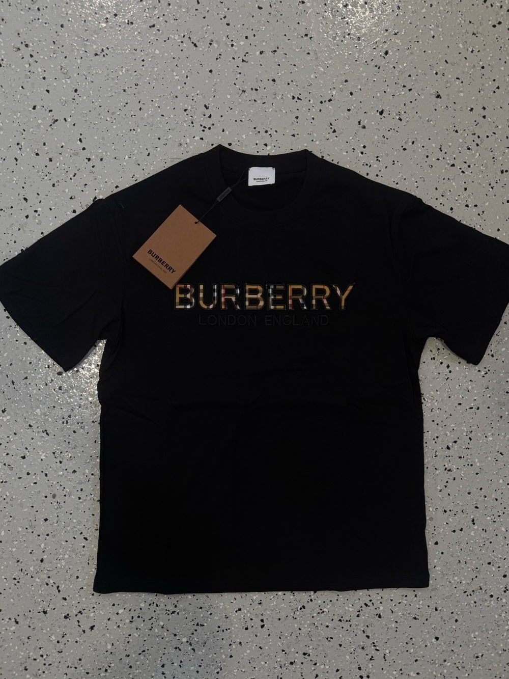 Burb Black Graphic Logo T-Shirt